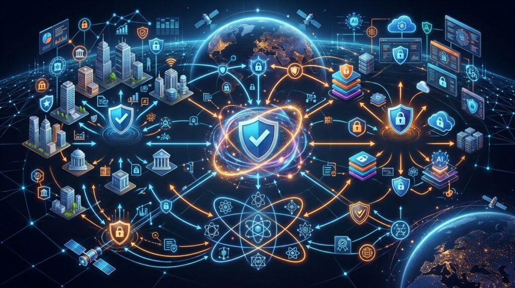 Map of the cybersecurity industry ecosystem showing vendors, standards bodies, and buyers